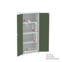 Ver imagem 7 de Armário Alto para Escritório com Portas Pivotantes PE40 Branco/Sálvia
