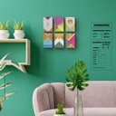 Ver imagem 2 de Grafismos - Quadro ou Placa Decorativa com 6 Peças É Decoração Quadros e Placas Decorativas 15mm - Q