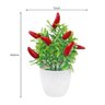 Vaso Planta Artificial Bonsai Pimenta Decoração Mesa Jardim - 9