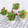Vaso Planta Artificial Bonsai Pimenta Decoração Mesa Jardim - 7