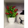 Vaso Planta Artificial Bonsai Pimenta Decoração Mesa Jardim - 2