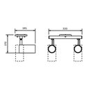 Ver imagem 2 de Trilho com 2 Spots Newline Lisse Solution II Par 20 E27 Bivolt Cobre e Preto