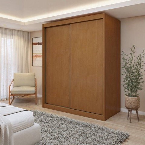 Guarda Roupa Casal 2 Portas 100% MDF Monte Rei