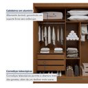 Ver imagem 5 de Guarda Roupa Casal 2 Portas 100% MDF Monte Rei