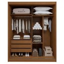 Ver imagem 4 de Guarda Roupa Casal 2 Portas 100% MDF Monte Rei