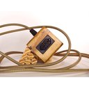 Ver imagem 1 de Extensão Madeira Régua Elétrica 1 Tomada Preta Cor do Cabo:azul e Dourado