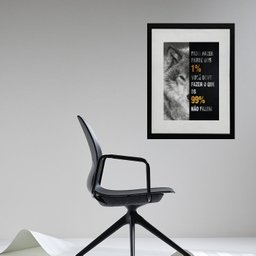 Quadro para Empresas - Motivacional - 60x48cm:madeira Branca - 2