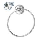 Ver imagem 2 de Porta Toalha Argola Mãos Rosto Metal Inox Cromado Banheiro