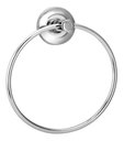 Ver imagem 1 de Porta Toalha Argola Mãos Rosto Metal Inox Cromado Banheiro