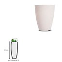 Ver imagem 3 de Vaso Polietileno Vasap - 31 - Branco Mármore