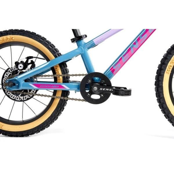 Bicicleta Grom Aro 16 Aqua/Rosa Infantil MTB Freio Disco 2021/2022 - 3