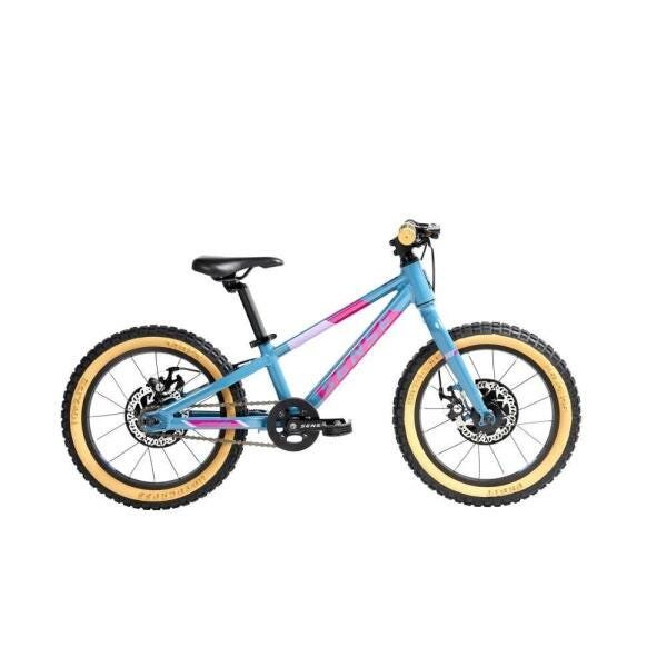 Bicicleta Grom Aro 16 Aqua/Rosa Infantil MTB Freio Disco 2021/2022 - 1