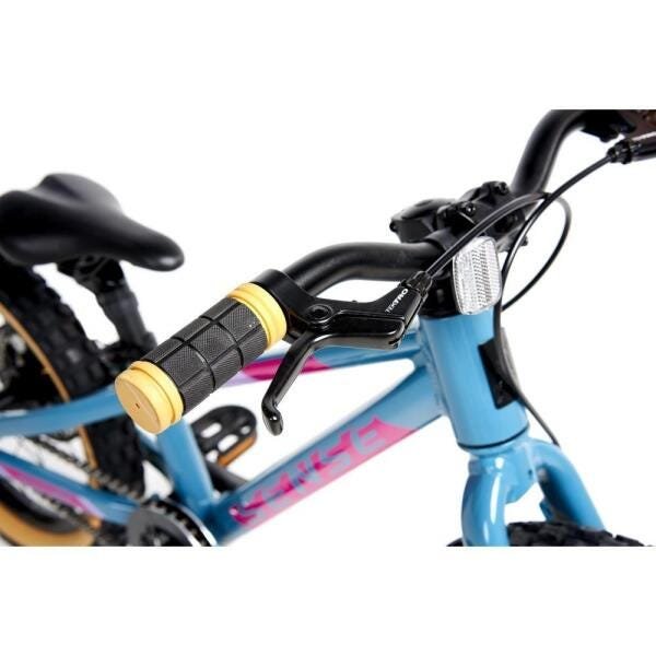 Bicicleta Grom Aro 16 Aqua/Rosa Infantil MTB Freio Disco 2021/2022 - 4