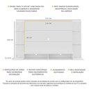 Ver imagem 4 de Painel TV 60" Nairóbi Multimóveis V2739 Branco