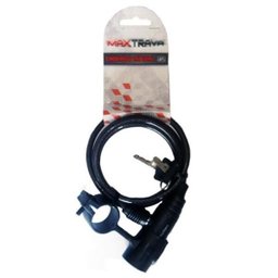 Cadeado Espiral 1m Fino 6x1000mm com Chave - 1