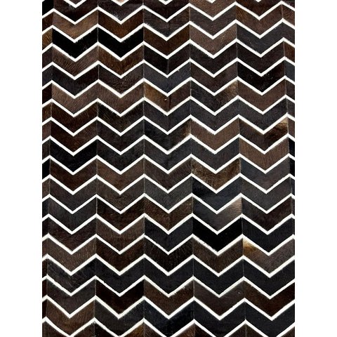 Tapete Couro 250x300 Chevron Marrom