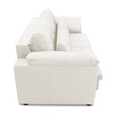 Ver imagem 7 de Sofá Retrátil Manual Sala de Estar Nolan Bipartido 175cm Conforto Premium em Couro Branco G58 - Gran
