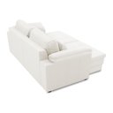 Ver mais imagens de Sofá Retrátil Manual Sala de Estar Nolan Bipartido 175cm Conforto Premium em Couro Branco G58 - Gran