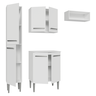 Armário de Cozinha Compacta 156cm Emilly Madesa Branco 01 - 9