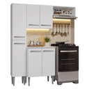 Ver imagem 3 de Armário de Cozinha Compacta 156cm Emilly Madesa Branco 01