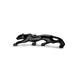 Escultura Estátua Decorativa Pantera Ataque 16cm:preto Brilho - 3