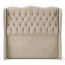 Ver imagem 5 de Cabeceira Cama Box Queen Size Alora 160cm Estofada Capitonê Moderna Linho Bege - Desk Design