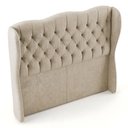 Ver imagem 6 de Cabeceira Cama Box Queen Size Alora 160cm Estofada Capitonê Moderna Linho Bege - Desk Design