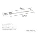 Ver imagem 3 de Toalheiro 50 Cm Inox - Kromus Rt0305-50