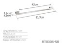Ver imagem 3 de Toalheiro 50 Cm Inox - Kromus Rt0305-50