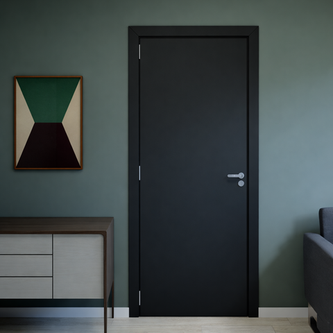 Kit Porta de Madeira Completa 213cm X 84cm Esquerda Batente Regulável 20 a 22,5 Incoportas