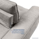 Ver imagem 7 de Sofá de Canto Retrátil Chaise Lado Direito 4 Lugares Nest CabeCasa MadeiraOriginals Cinza