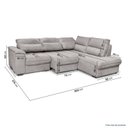 Ver imagem 3 de Sofá de Canto Retrátil Chaise Lado Esquerdo 4 Lugares Nest CabeCasa MadeiraOriginals
