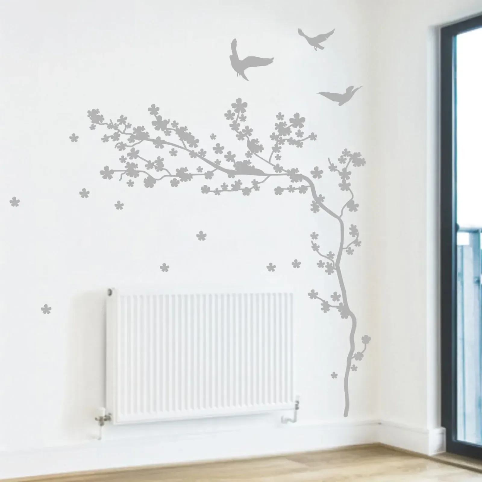 Adesivo Parede Árvore Ventania 55x138 Quarto Sala