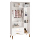 Ver imagem 3 de Guarda Roupa Infantil 3 Portas e 2 Gavetas Isis Branco Fosco