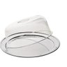 Bandeja para Bolo em Aço Inox C/ Tampa Acrílico 28x10cm - 1