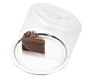 Ver imagem 7 de Bandeja para Bolo em Aço Inox C/ Tampa Acrílico 28x10cm