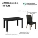 Ver imagem 4 de Conjunto Sala de Jantar Tampo de Madeira 4 Cadeiras Rustic/Preto/Oxford Hera Madesa