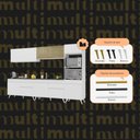 Ver imagem 5 de Cozinha Completa Modulada Bogotá 5 Peças Multimóveis com Vidro Reflecta, Puxador e Pés Personalizáveis