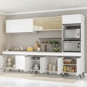 Ver imagem 3 de Cozinha Completa Modulada Bogotá 5 Peças Multimóveis com Vidro Reflecta, Puxador e Pés Personalizáveis