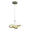 Ver imagem 1 de Pendente Moderno Dourado 35cm Led 25W Bivolt PARIS LUZ