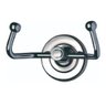 Gancho Cabideiro Duplo Porta Toalha Parede Metal Inox - 1