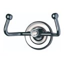 Ver imagem 1 de Gancho Cabideiro Duplo Porta Toalha Parede Metal Inox