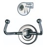 Gancho Cabideiro Duplo Porta Toalha Parede Metal Inox - 2