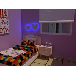 2 Corações Luminosos Decorativos em Luz de Led:azul - 1