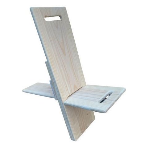 Cadeira Banco Viking Campig Pesca Desmontável Madeira