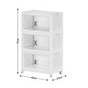 Ver imagem 5 de Armario 6 Portas 3 Andares Dobravel Organizador Brinquedos Carrinho Lavanderia Multiuso Caixa Armarz