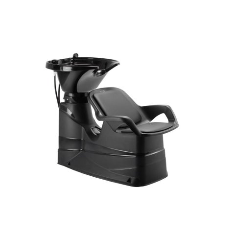 Lavatório de Cabelo com Cuba de Resina Reclinável Dompel Champ Salão de Beleza e Cabeleireiro