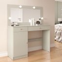 Ver imagem 1 de Penteadeira Mila 1 Porta 2 Gavetas Off White