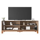 Ver imagem 5 de Rack Bancada para Tv 65 Pol 180cm Lucca Areia/freijó C01 - Mpozenato