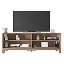 Ver imagem 5 de Rack Bancada para Tv 65 Pol 180cm Lucca Areia/freijó C01 - Mpozenato